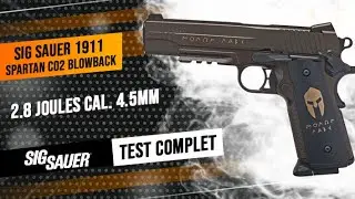 Sig Sauer 1911 Spartan : syst&egrave;me blowback, finition marron huil&eacute;e