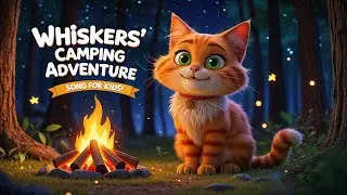 Whiskers&rsquo; Camping Adventure Song for Kids | Animals & Nature Sing-Along | Animal Paw Tunes
