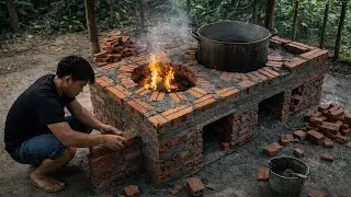 How An Unseen Brick Stove Is Built for Outdoor Cooking [Full Video]