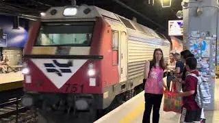 The arrival and departure of Israel Railways Alstom TWINDEXX Vario to Modi’in Center via airport