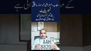Punjab Registered Motorcycle Number Plate Design