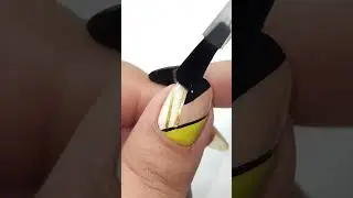 geometric nail art #nailtutorial
