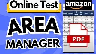 Amazon Area Manager Assessment Test Answers 2024 | Area Manager Amazon Interview Preparation PDF
