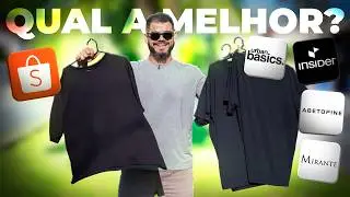 COMPREI CAMISETA DE R$30 DA SHOPEE e COMPAREI COM A DE R$139 DA INSIDER E OUTRAS FAMOSAS!