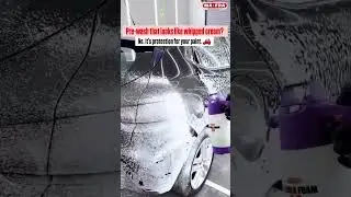Pre-wash that looks like whipped cream? No. It&rsquo;s protection for your paint. 🚗