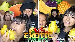FIRE🔥 OR NAH🤢: TRYING EXOTIC FRUITS 🍐🍏🍍FOR THE FIRST TIME!