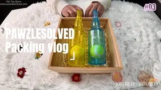 Packing ASMR #03 bottle shape floating toy combo | Pet Toy Packing Video
