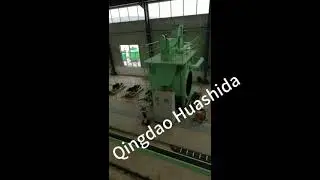 Qingdao Huashida Steel Pipe Inner Wall Shot Blasting and Rust Removal Production Line