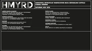 Horizontal Metropolis Yangtze River Delta: Formal Opening, Greetings, and Welcome Speeches