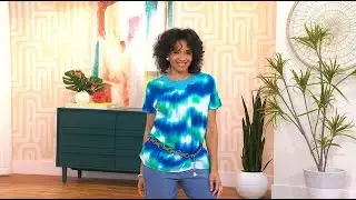 Antthony Marble Tie-Dye Printed Top