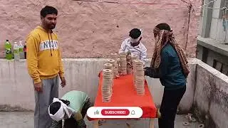 The blind mein tape roll tower in the table new video funny video