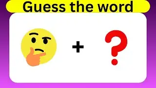 GUESS THE WORD! Can You Solve This? 🤔#GuessTheWord#EmojiQuiz#BrainTeaser