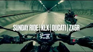 Epic Sunday Highway Ride | KLX, Ducati & Kawasaki ZX-6R | 4K