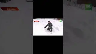 Kazan was gripped by snowstorms