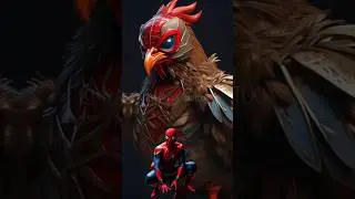 superheroes but chickens💥which do you like?#avengers #marvel #chicken #shorts