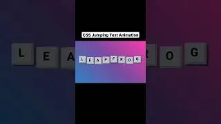 CSS Jumping Text Animation Tutorial | @codecompanion93 | #textanimation #cssanimation #html5  #css3