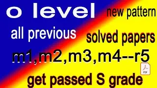 o level all previous solved paper