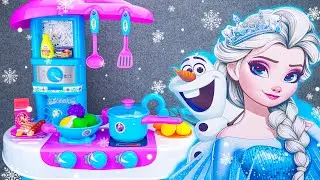 61 Minutes Satisfying with Unboxing Disney Elsa Kitchen Cooking Collection ASMR | Review Toys
