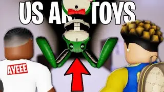 Can We ESCAPE The EVIL TOY FACTORY In Roblox US ARE TOYS?!