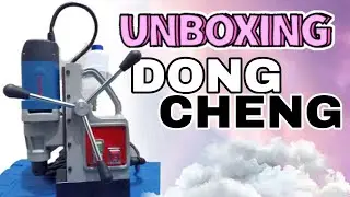 Unboxing Review Dong Cheng Magnetic Drill DJC 30 - Bor Magnet Test ( Full Spec)