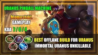 Uranus Best Offlane Build Immortal Unkillable | Momoshiki. Gameplay | Mobile Legends