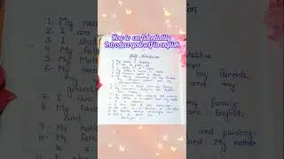 how to introduce yourself  #selfintroduction #english #fluentenglish #trending #viral #shorts #song