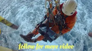 Abseiling word for paut testing on caisson