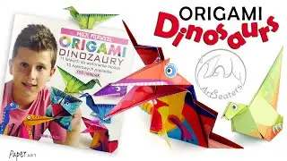 Как сделать легкого динозавра оригами