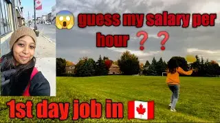 First day job in Canada | one day salary ivvulava 😱 | part time job in Canada | fire and ice sha