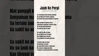 Jauh Ko Pergi || Anggi valentia & Kkz D blg #jowopride #liriklagu #coversong #music #beranda #quotes