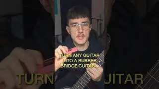 Make any guitar a rubber bridge guitar&hellip; #guitar #guitarist #guitarplayer #guitartricks #musician