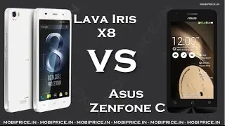 Compare Online Asus Zenfone C VS Lava Iris X8 Price, Specification, Review