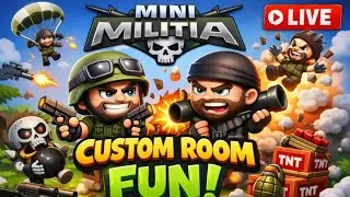 Mini Militia Live Custom Room 🔥 | Public Join & Fight With Me