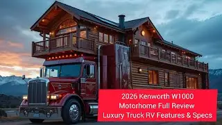 Полный обзор автодома Kenworth W1000 2026 года | Характеристики, интерьер и спецификации роскошно...