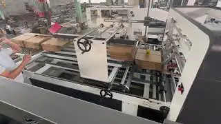 HRB PACK 1200X2400MM Automatic High Speed Folder Gluer Machine testing before shipment to customer