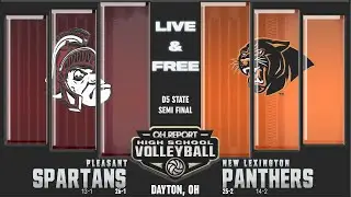 #8 Pleasant Spartans (26-1) vs. #4 New Lexington Panthers (25-2)- D5 State Semifinal