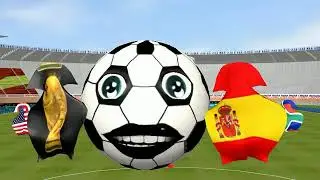 World Cup 2010 - Wavin' Flags & Singing Soccerballs - Animated Clip