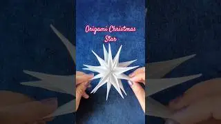 Easy Origami Christmas Star Tutorial #origami #christmas #art #diy