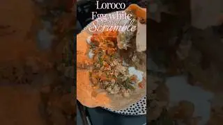 Loroco egg white scramble! #salvadore&ntilde;a #weightloss #momtok #caloriedeficit #healthy #recipe
