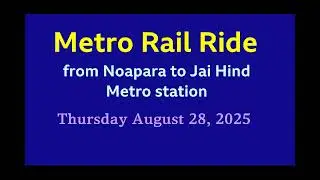 A brand new 'Metro Rail' service from Noapara to 'Jai Hind' Metro station -Airport commute made easy