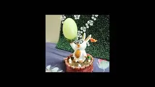 Easter Bunny Egg-Lamp & 3D Print #3dmodels #3ddesigns #3d  #blender #3dslicing #slicer #FDM