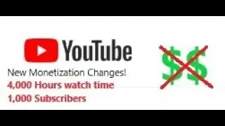 WTF YouTube!? The END of small channels [Major Monetization changes]