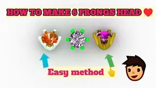 How to make 6 Prongs Head engagement ring 3D modling in Matrix jewlery CAD design tutorials