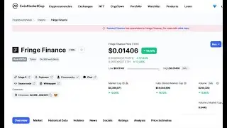 Fringe Finance FRIN Token - CoinMarketCap New Coin Listed 2022 (*Pls SUBSCRIBE▶️ for more)