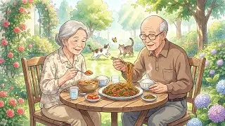 A Peaceful Day in the Garden: Tranquility, Cooking, and Quiet Moments with Loved Ones 🌿🍲 |