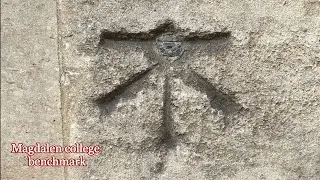 Mysterious stone markings on the ancient stone structures in Oxford England.