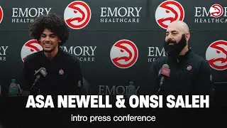 Asa Newell and Onsi Saleh Intro Press Conference | Atlanta Hawks NBA Draft 2025