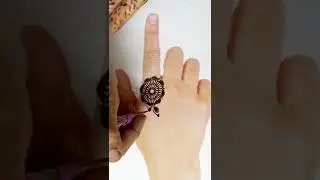 simple & beautiful mehndi design for back side one finger by mk mehandi art #shorts