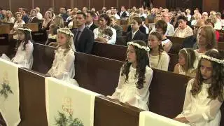 UROCZYSTOSC PIERWSZEJ KOMUNII SWIETEJ -  LOS ANGELES 31 Maja 2015