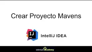 Creación del proyecto Maven